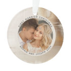 Abstrait d'or | Première photo de Noël mariée