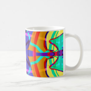Abstrait et dans la tasse de couleur