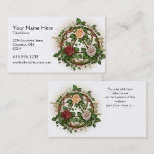 Abstrait Floral Celtic Design Carte de visite irla