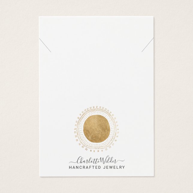 Abstrait Gold Sun produit Faux Foil artisanal (Devant)