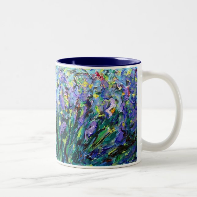 Abstrait Irises Mug (Droit)
