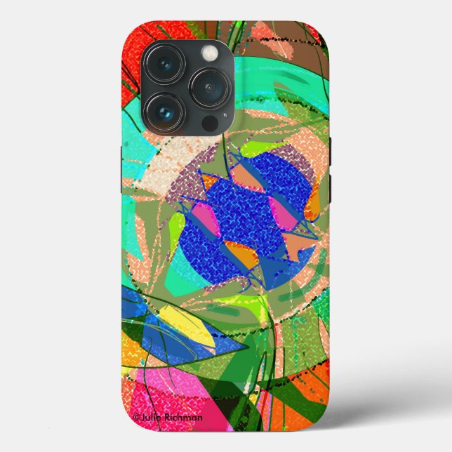Abstrait Kandinsky Inspiré iPhone 13 Pro coque (Verso)