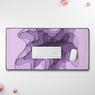 Abstrait Lavender Waves Gaming Office