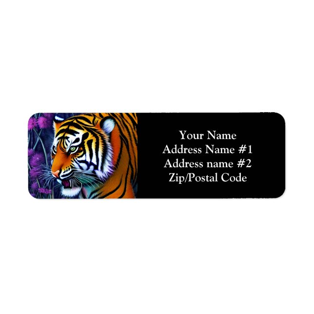 Abstrait Majestic Predator Tiger (Devant)