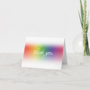 Abstrait Merci coloré à la main Script élégant