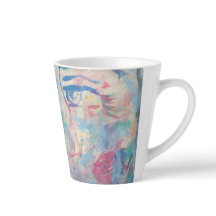 Abstrait Moderne Coloré "Fancy" Latte Mug