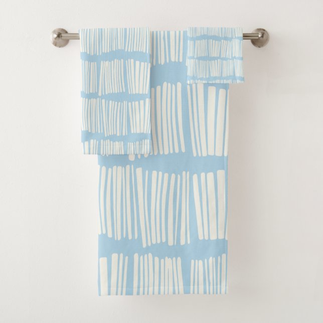 Abstrait moderne Motif en Pastel Bleu clair (En situation)