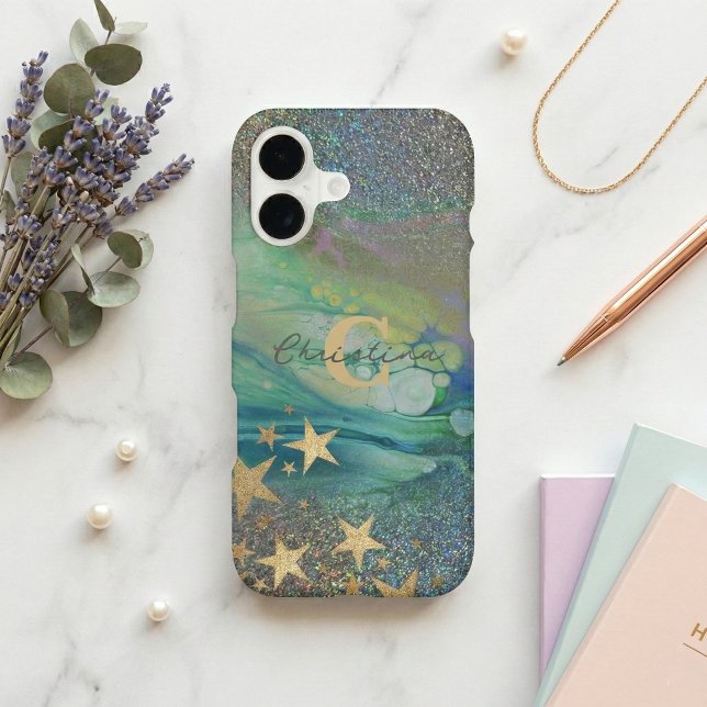 Abstrait moderne Parties scintillant étoilée Nom l (Créateur téléchargé)