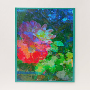 Abstrait Mon Rose Secret Jardin Jigsaw Puzzle Puzz