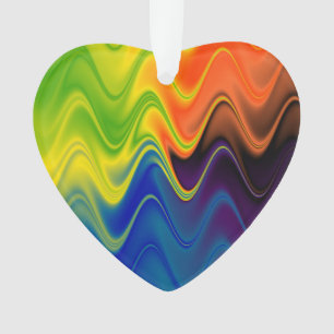 Abstrait Multicolore Ondulé