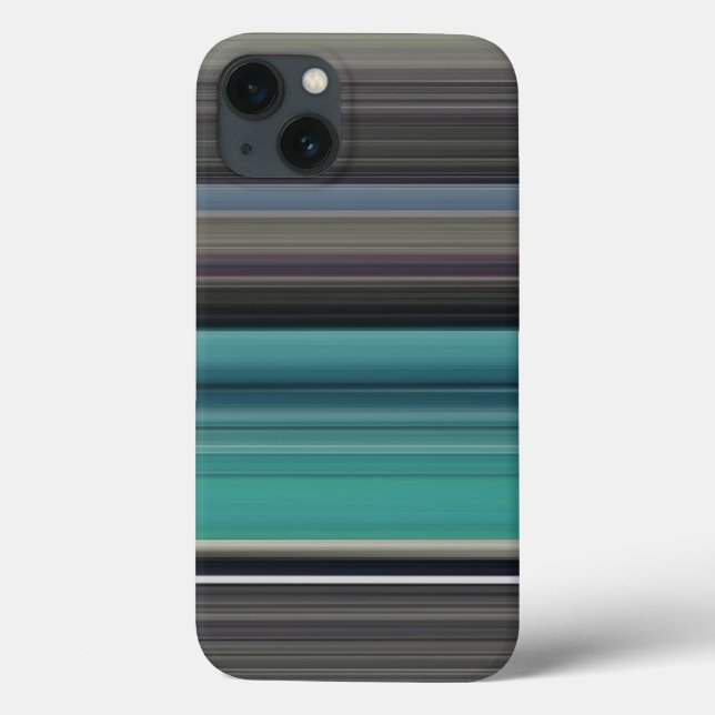 Abstrait n° 1 : coque iphone Coque-mat Turquoise e (Verso)