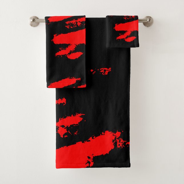 Abstrait noir et rouge (En situation)