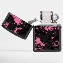 Abstrait rose et noir