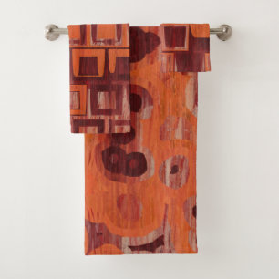 abstrait rouge et orange