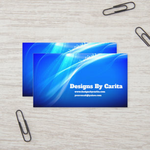 Abstrait Royal Blue Carte de visite