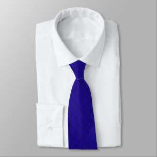 Abstrait Royal Blue Flowers Motif Cravate