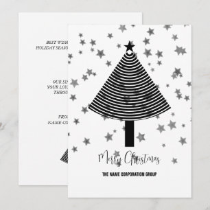 Abstrait sapin de Noël Invitation