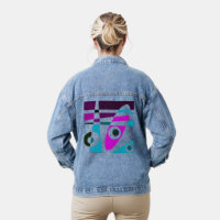 Abstrait Surf Cyan Magenta