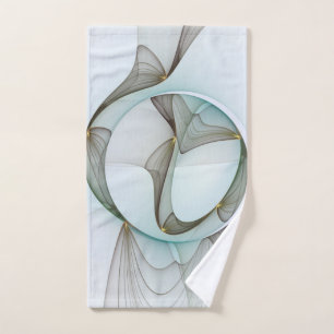 Abstrait Turquoise Brown Gold Elegance
