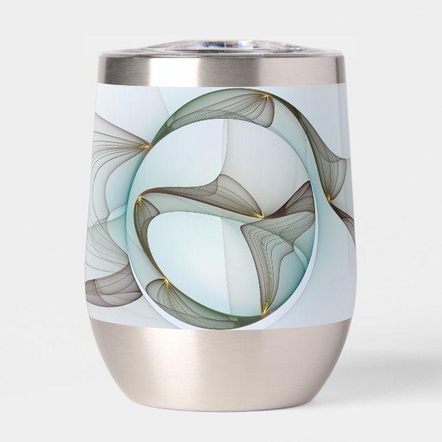 Abstrait Turquoise Brown Gold Elegance (Avant)