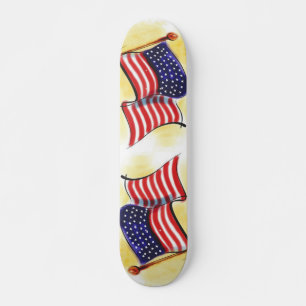 abstrait vieux glory drapeau américain skateboard