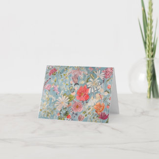 Abstraite carte florale