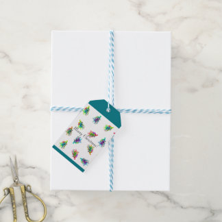 Abstraite étiquette cadeau d'arbre de Noël.