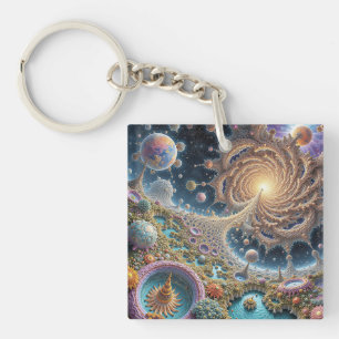 Abstraite harmonie cosmique avec énergie mandala