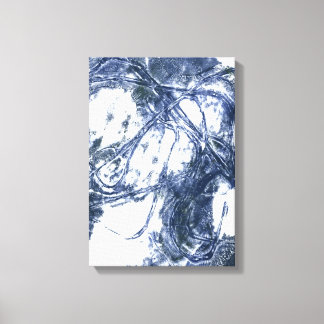 Abstraite impression murale bleu gris