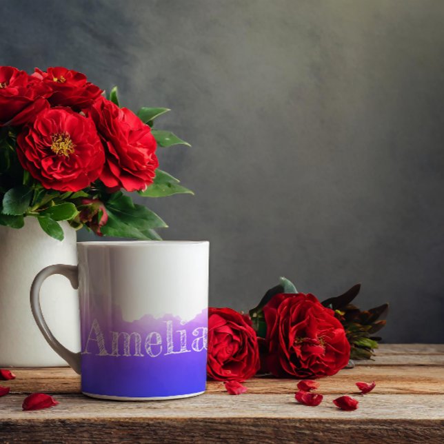 Abstraite lavande aquarelle motif tasse à café (Créateur téléchargé)