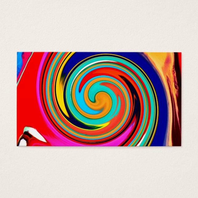 Abstraite spirale colorée de Crayons fondus (Devant)
