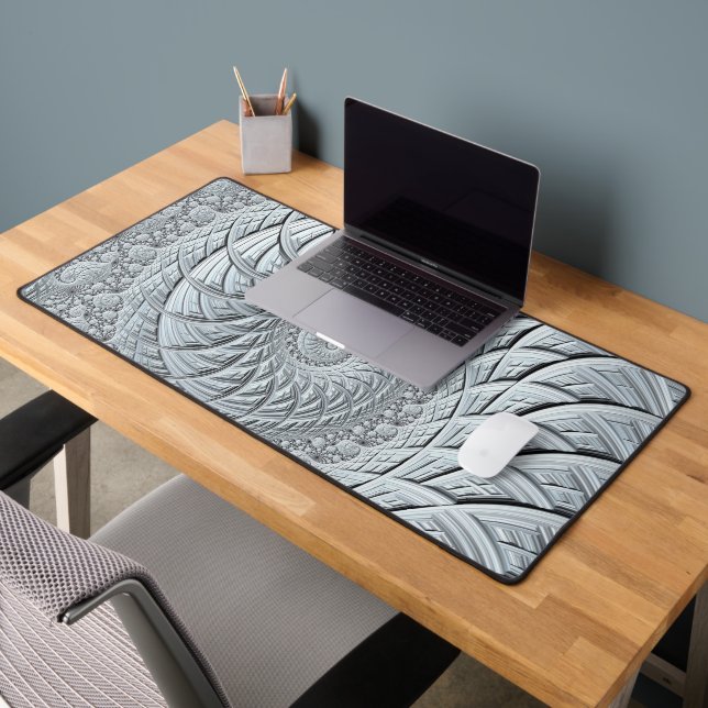 Abstraite spirale gris monochrome (Bureau 2)