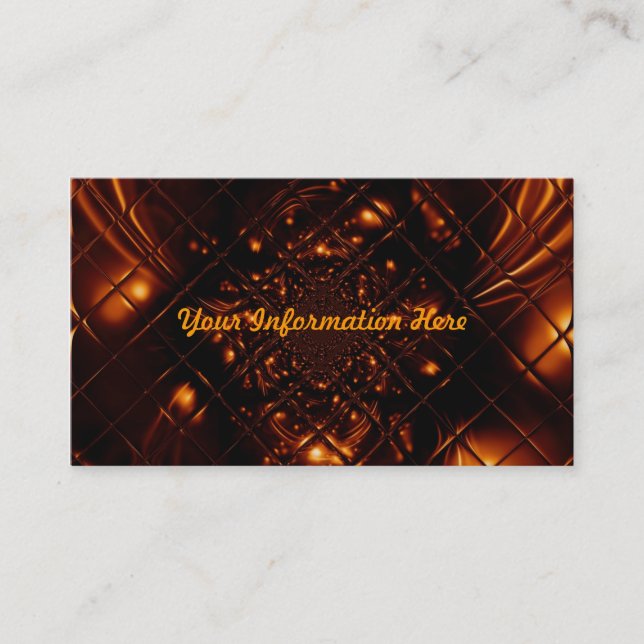 Abstraits Cartes de visite fractaux du verre de fe (Devant)