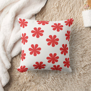 Abstrakt flower pattern throw pillow