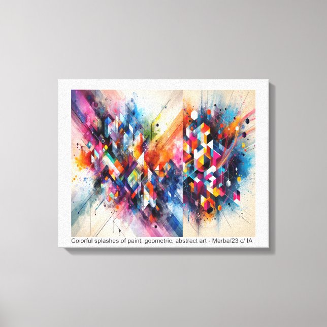ABSTRATO - OnScreen Printing Canvas Print (Front)