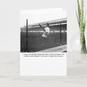 Absurd High-Kick Louise Stock Photo Card