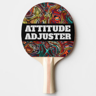 ABTRACT ART ATTITUDE ADJUSTER PING PONG PADDLES
