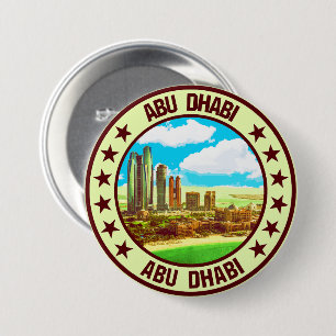 Abu Dhabi                                          3 Inch Round Button