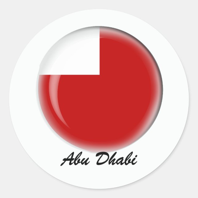 Abu Dhabi Classic Round Sticker (Front)