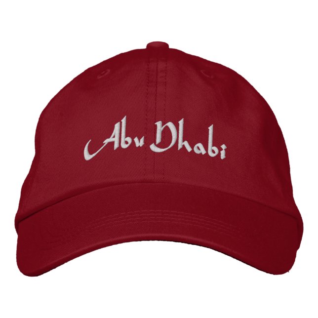 Abu Dhabi Embroidered Hat (Front)