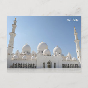 Abu Dhabi Grand Mosque UAE Holiday Postcard