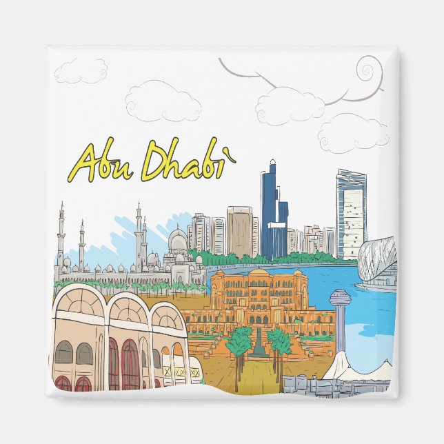 Abu Dhabi Magnet (Front)