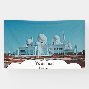 Abu Dhabi Mosque painting Banner