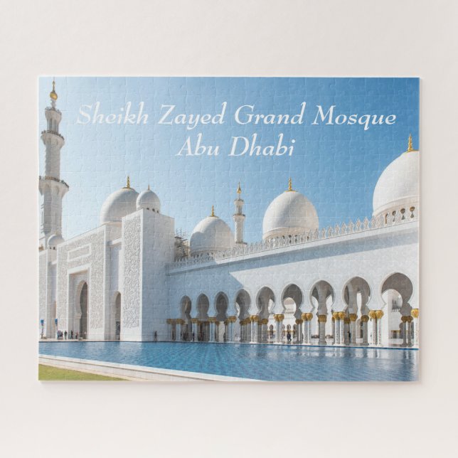 Abu Dhabi Sheikh Zayed Grand Mosque Jigsaw Puzzle (Horizontal)