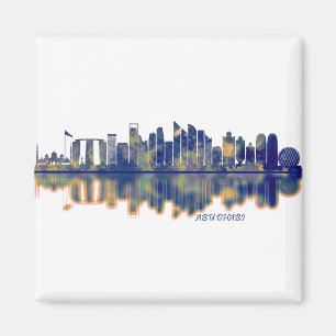Abu Dhabi Skyline Magnet