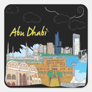 Abu Dhabi Square Sticker