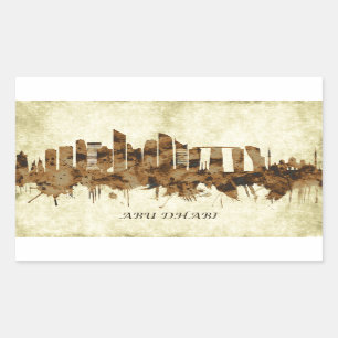 Abu Dhabi UAE Cityscape Sticker