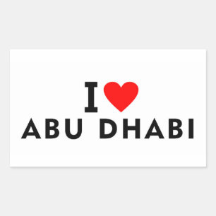 Abu Dhabi UAE united arab emirates love city heart Sticker