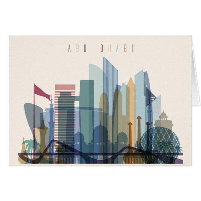 Abu Dhabi, United Arab Emirates | City Skyline (Front Horizontal)