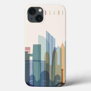 Abu Dhabi, United Arab Emirates City Skyline iPhone 13 Case